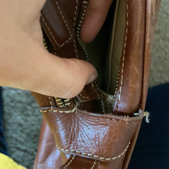 Cole Haan Leather Messenger Bag - Picture 13 of 13